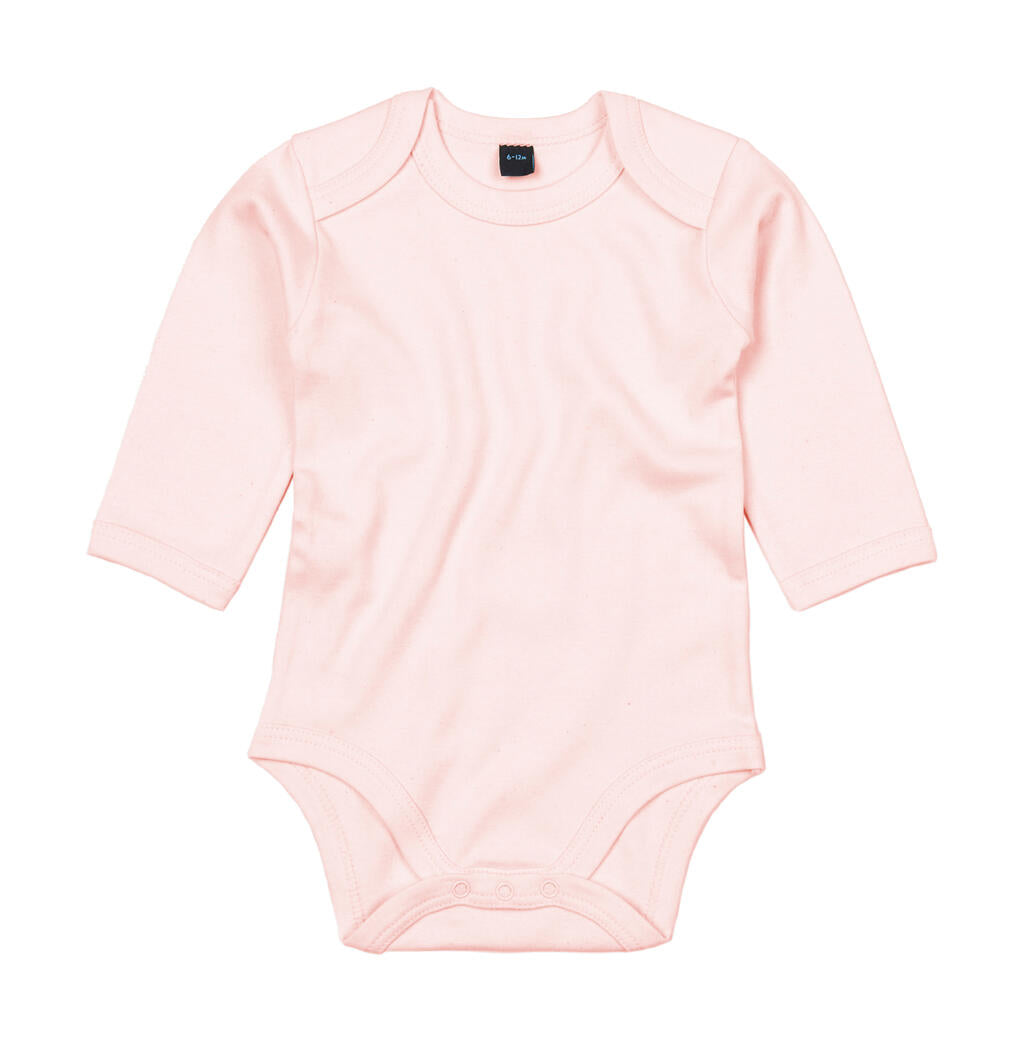 Baby long Sleeve Bodysuit in Farbe Powder Pink