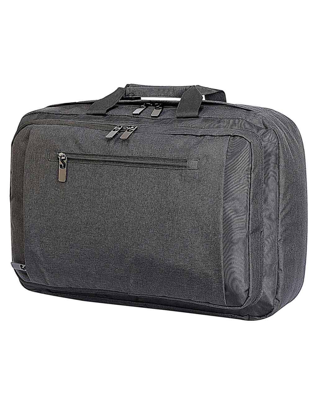 Bordeaux Hybrid Laptop Briefcase in Farbe Charcoal Melange/Black