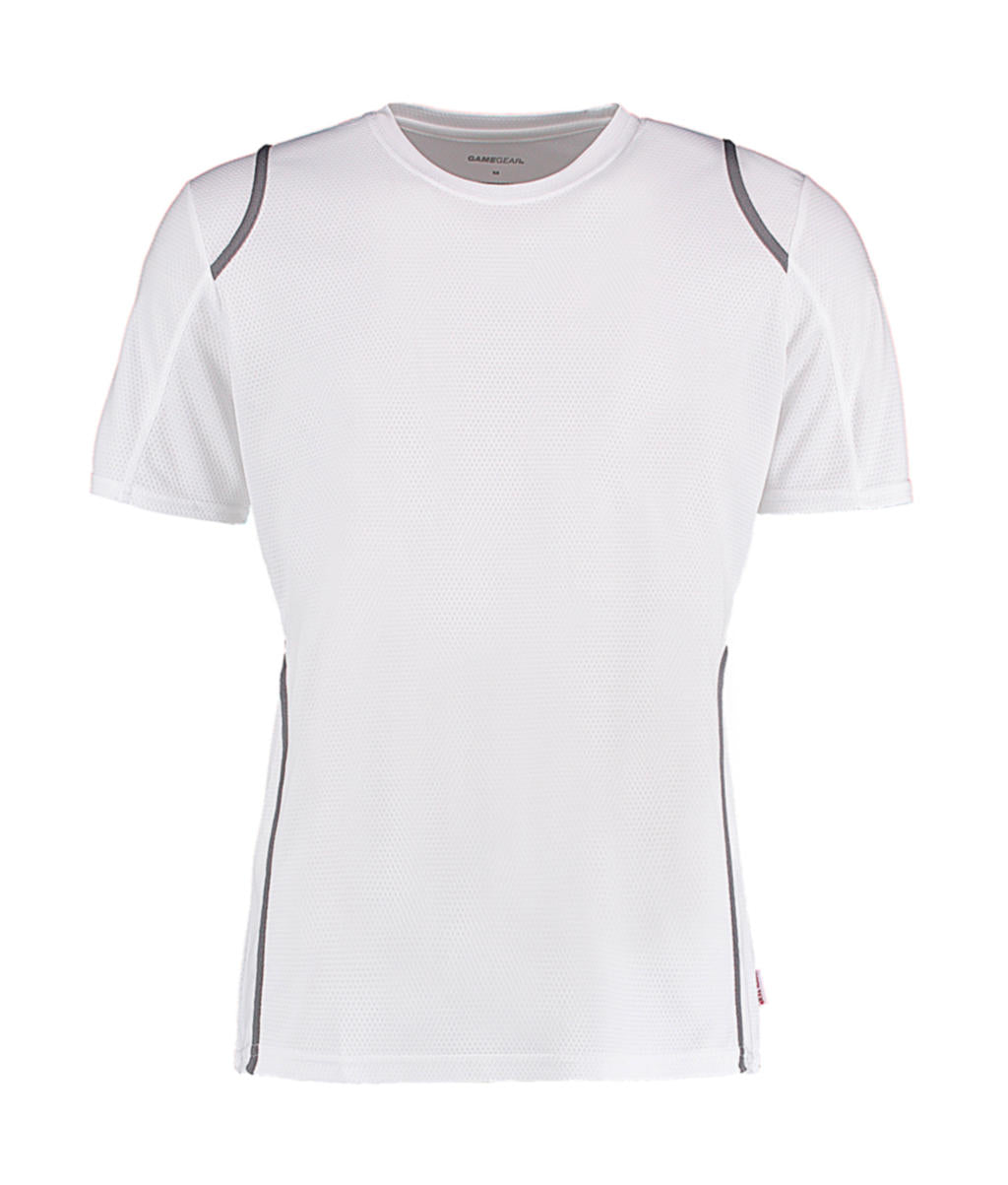 Regular Fit Cooltex® Contrast Tee in Farbe White/Grey