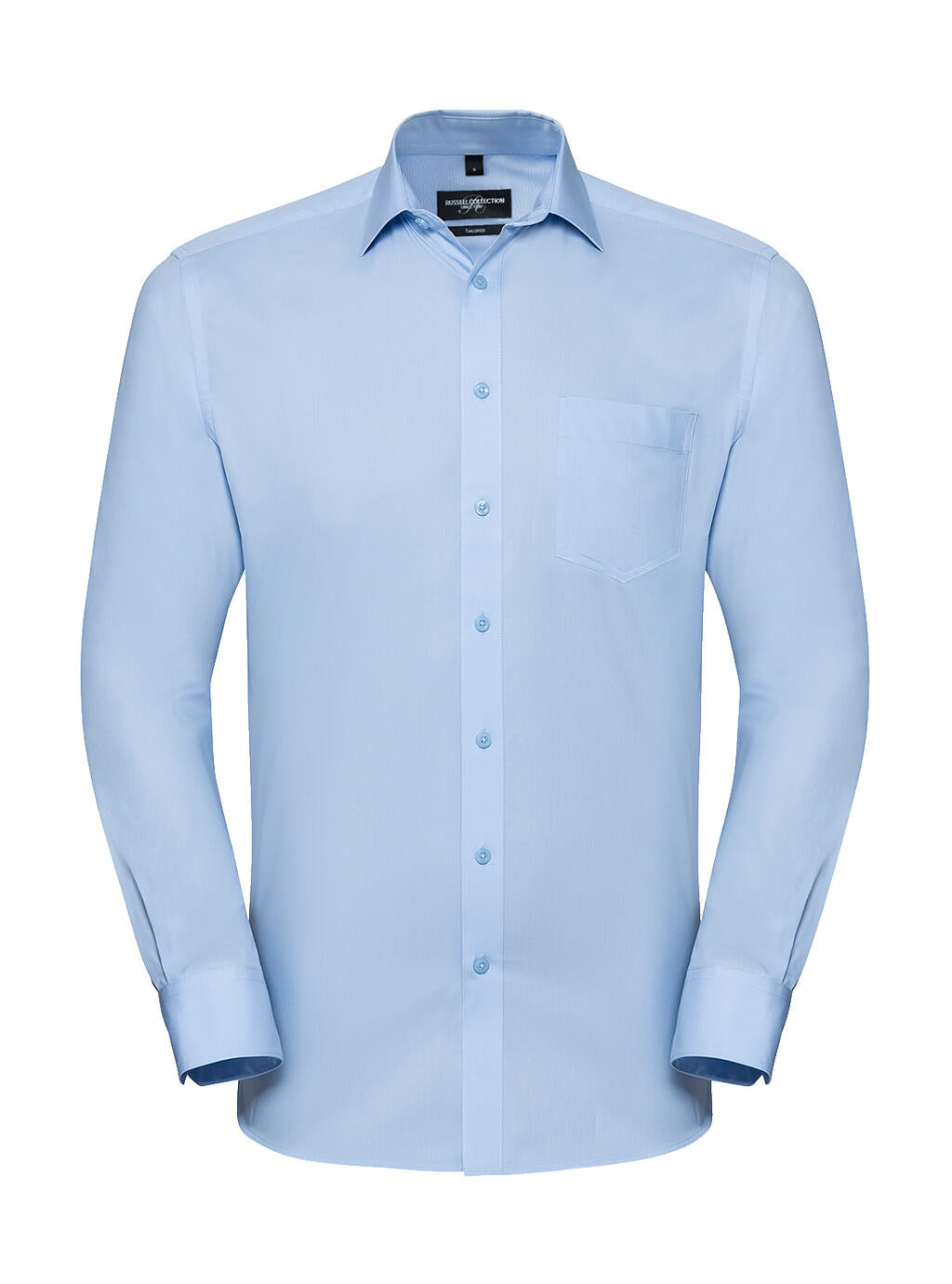 Men's LS Tailored Coolmax® Shirt in Farbe Light Blue