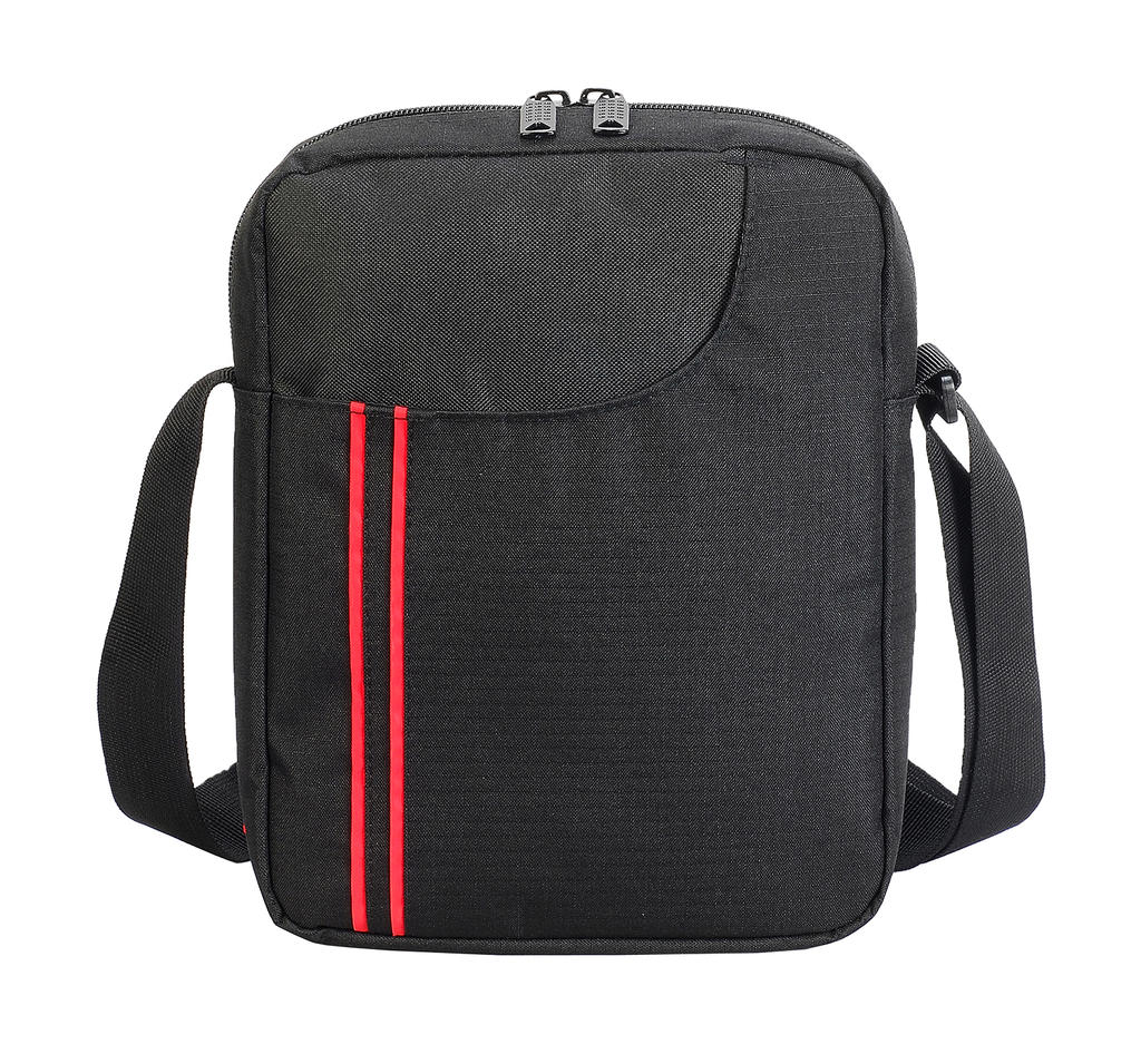 Rennes Messenger Pouch in Farbe Black/Red