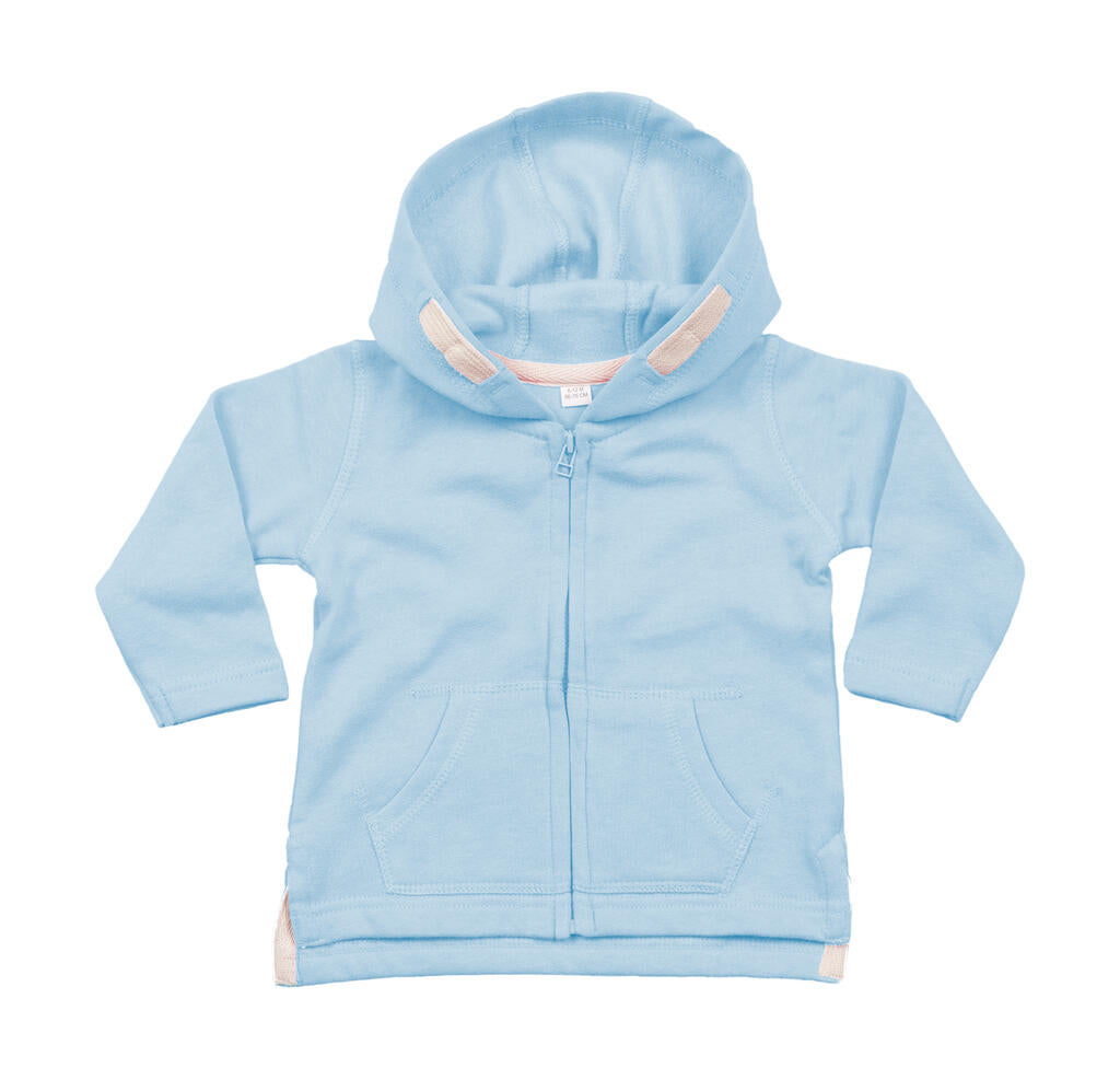 Baby Hoodie in Farbe Dusty Blue Organic