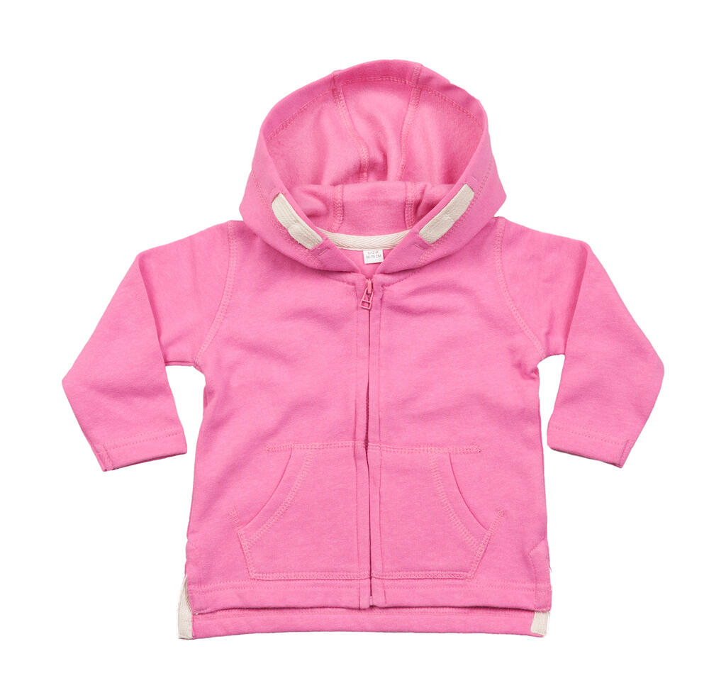 Baby Hoodie in Farbe Bubble Gum Pink