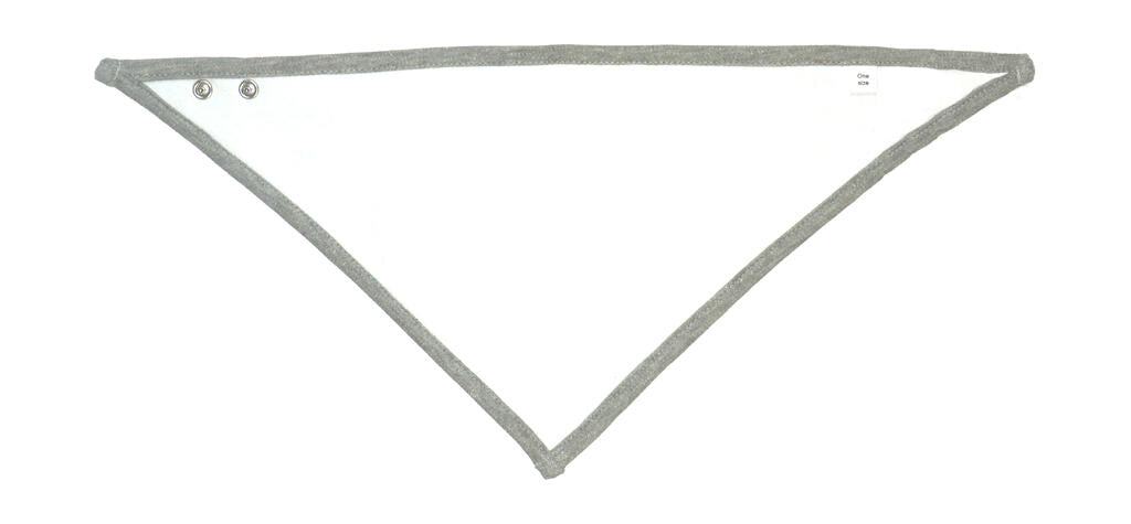 Bandana Bib in Farbe White/Heather Grey Melange