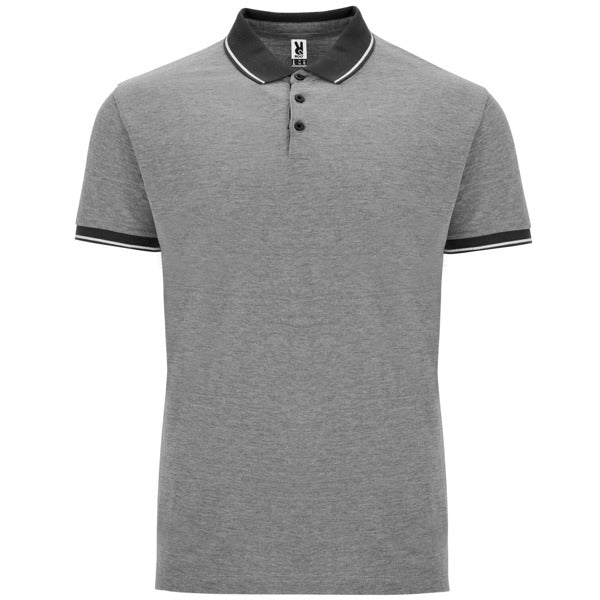 Poloshirt Bowie in Farbe Heather Black