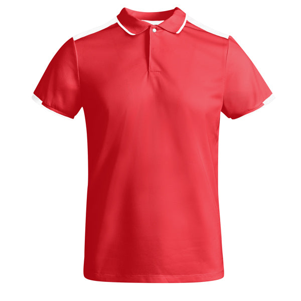 Poloshirt Tamil in Farbe Red/White