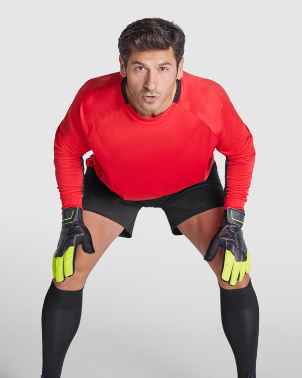 T-Shirt Porto in Farbe Black/Fluor Yellow