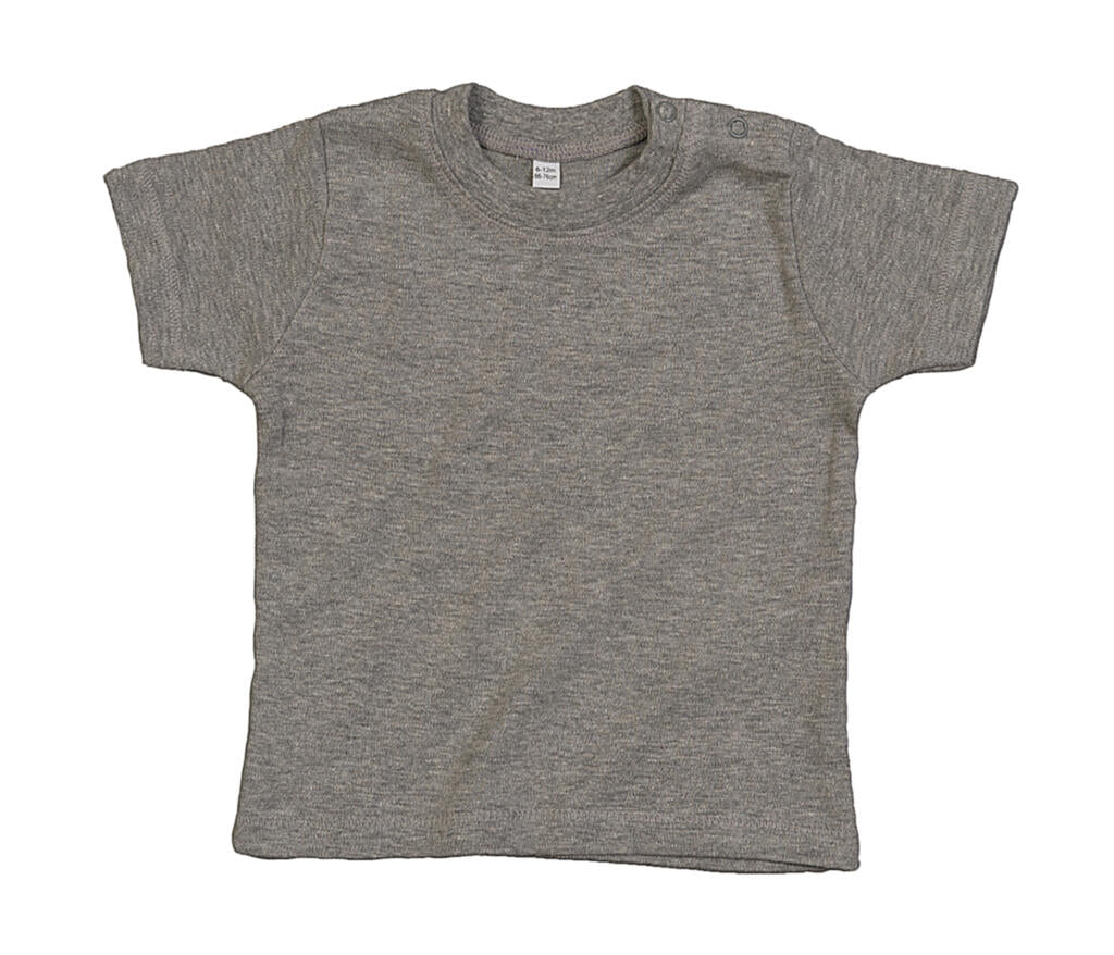Baby T-Shirt in Farbe Heather Grey Melange Organic
