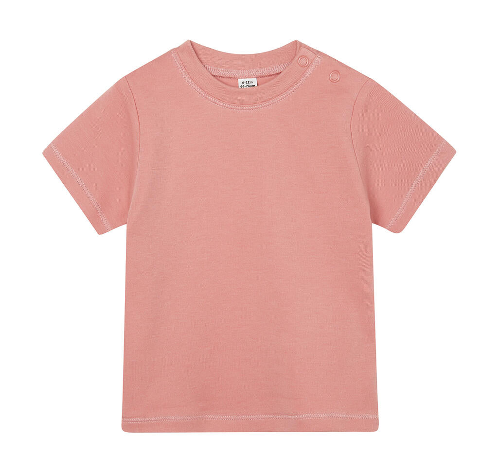 Baby T-Shirt in Farbe Dusty Rose