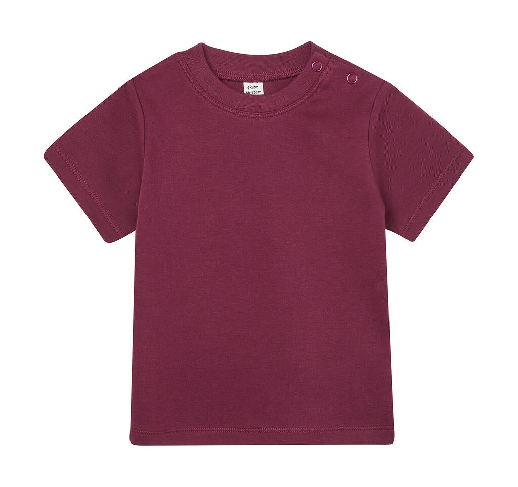 Baby T-Shirt in Farbe Burgundy