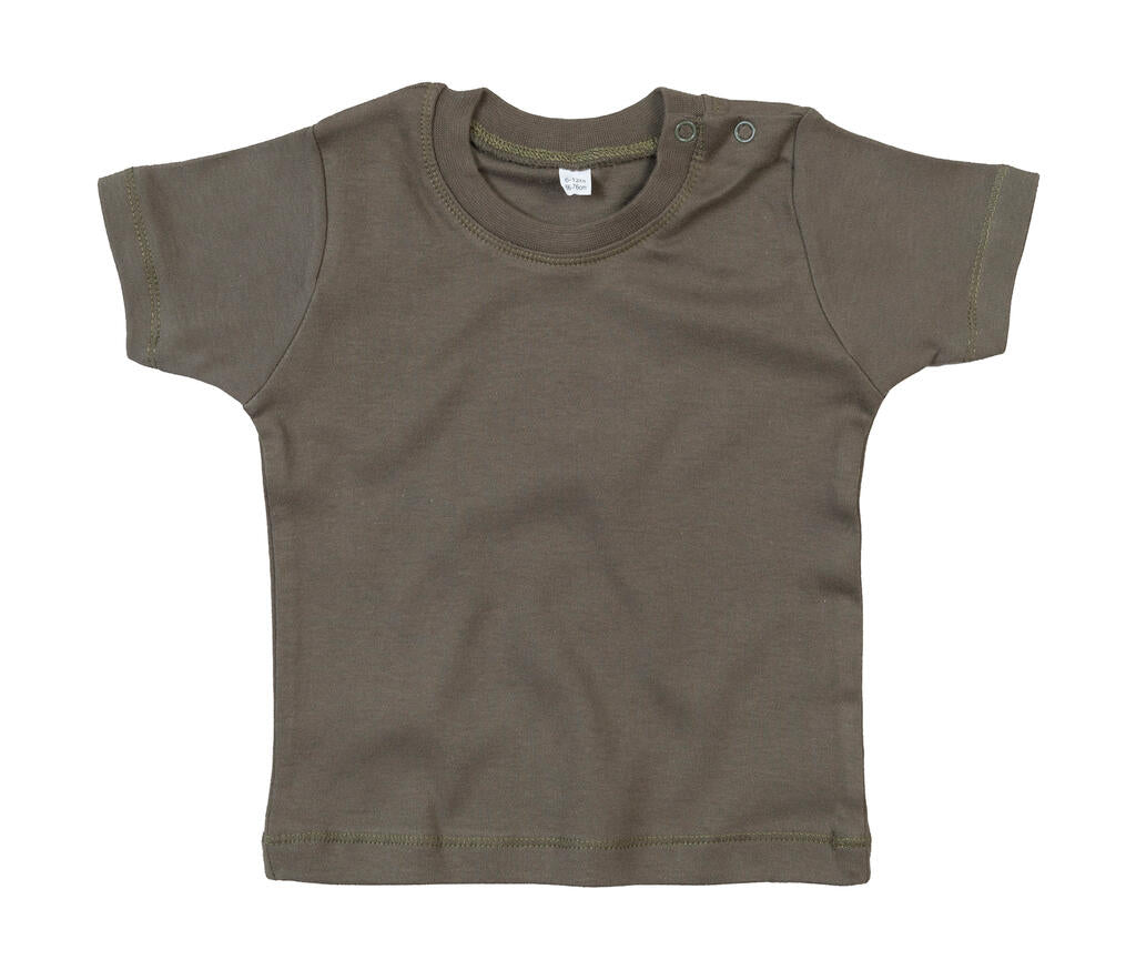 Baby T-Shirt in Farbe Light Olive Organic