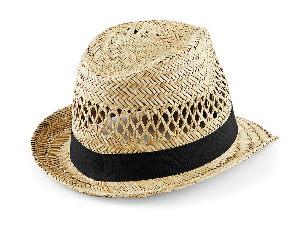 Straw Summer Trilby in Farbe Natural