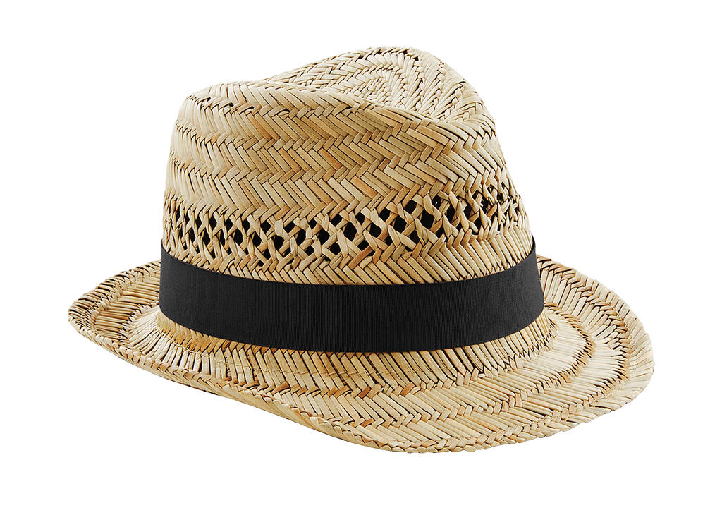 Straw Summer Trilby in Farbe Natural