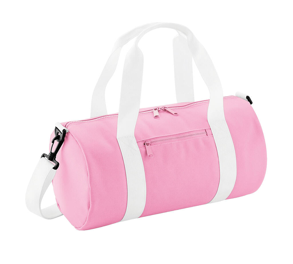 Mini Barrel Bag in Farbe Classic Pink/White