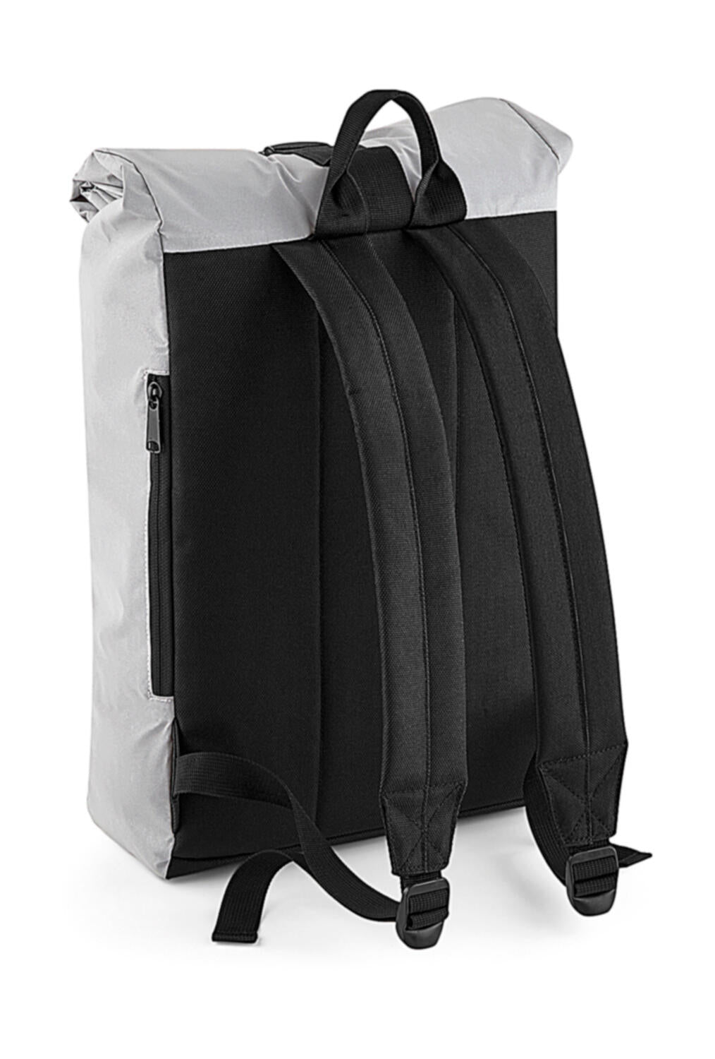Reflective Roll-Top Backpack in Farbe Black Reflective