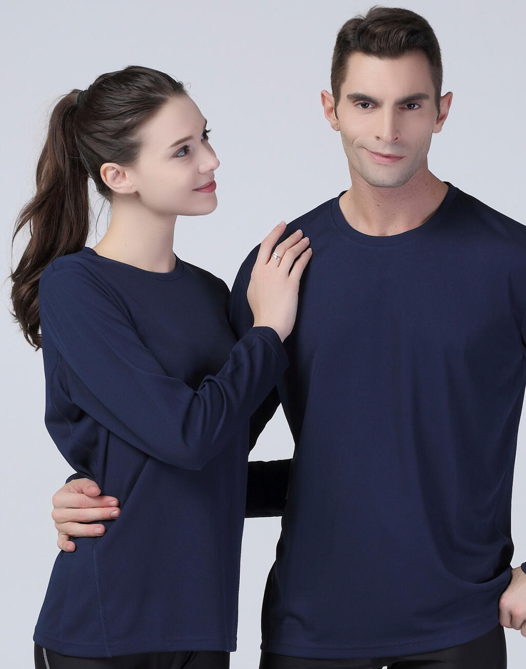 Ladies' Performance T-Shirt LS in Farbe White