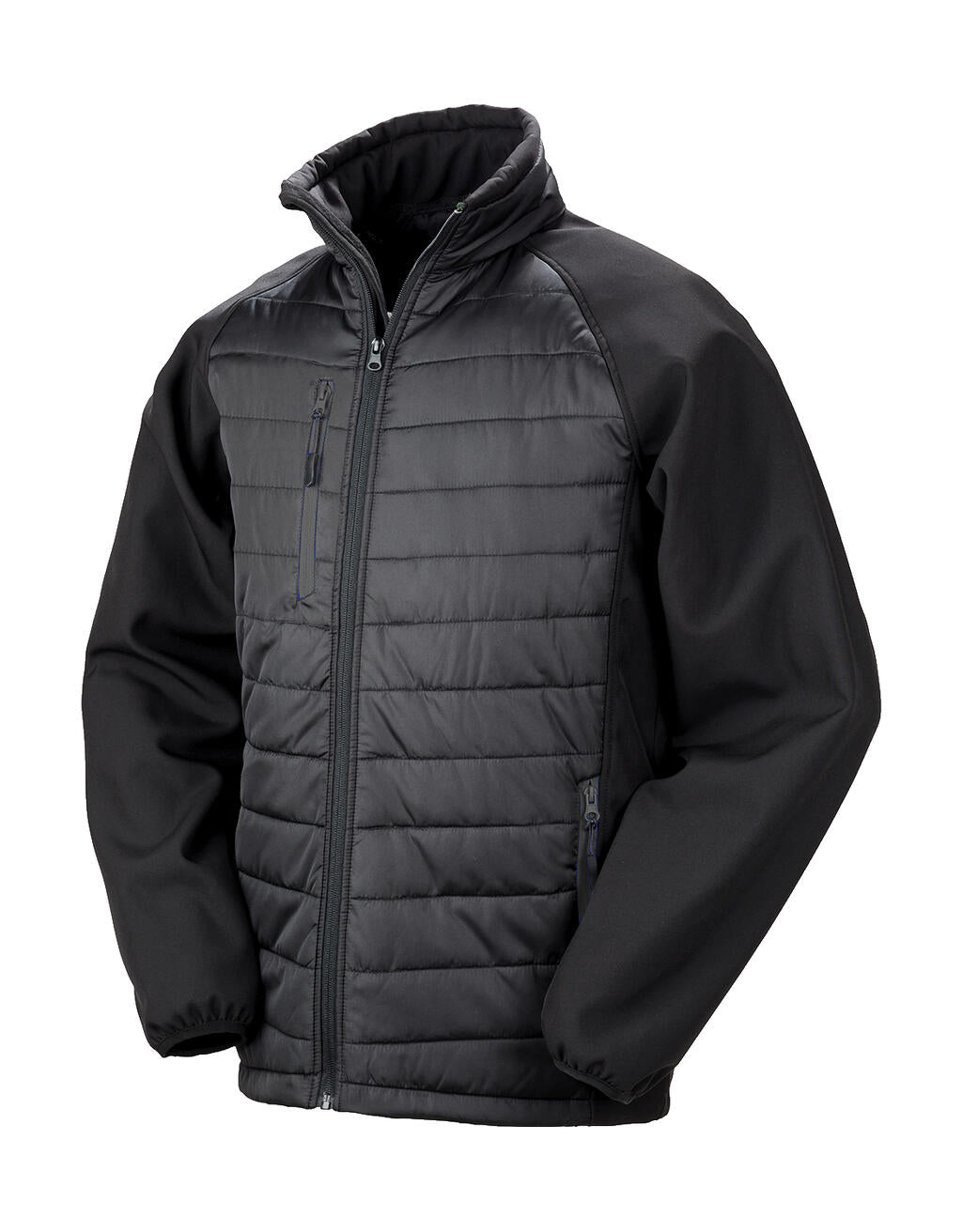 Black Compass Padded Softshell in Farbe Black/Black