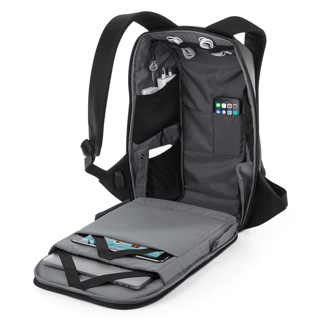 Project Charge Security Backpack in Farbe Black