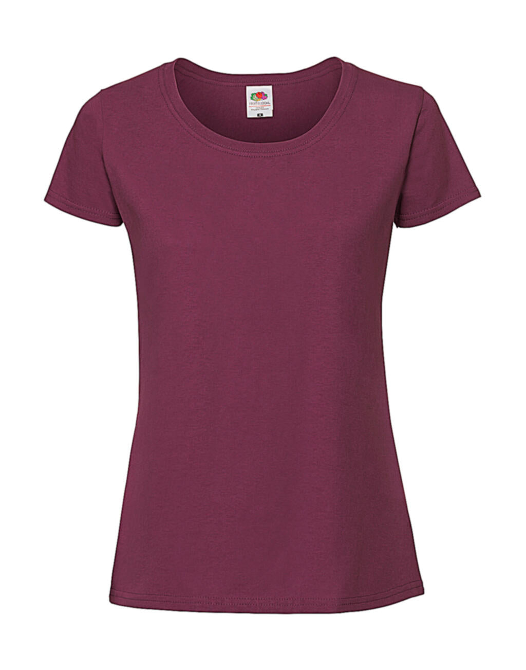 Ladies' Iconic 195 Ringspun Premium T in Farbe Burgundy