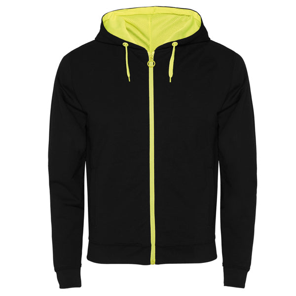 Pullover Fuji in Farbe Black/Fluor Yellow