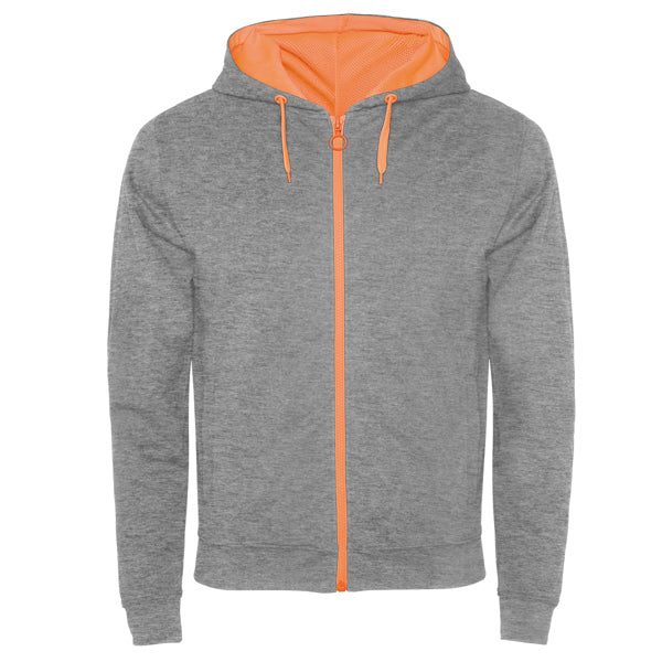 Pullover Fuji Heather Grey/Fluor Orange in Farbe Grau/Fluor Orange