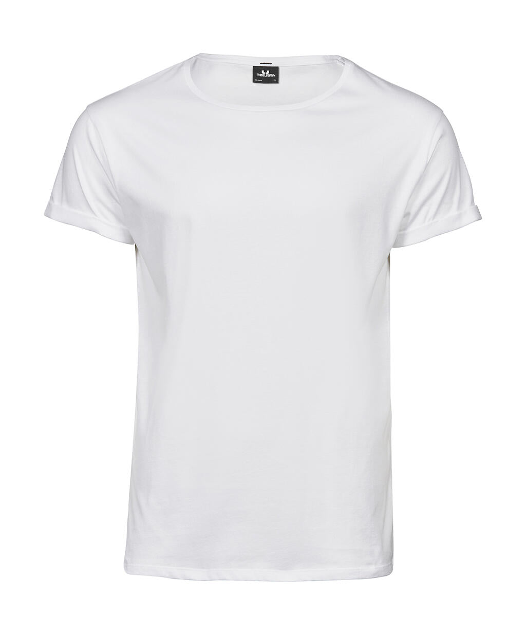 Roll-Up Tee in Farbe White