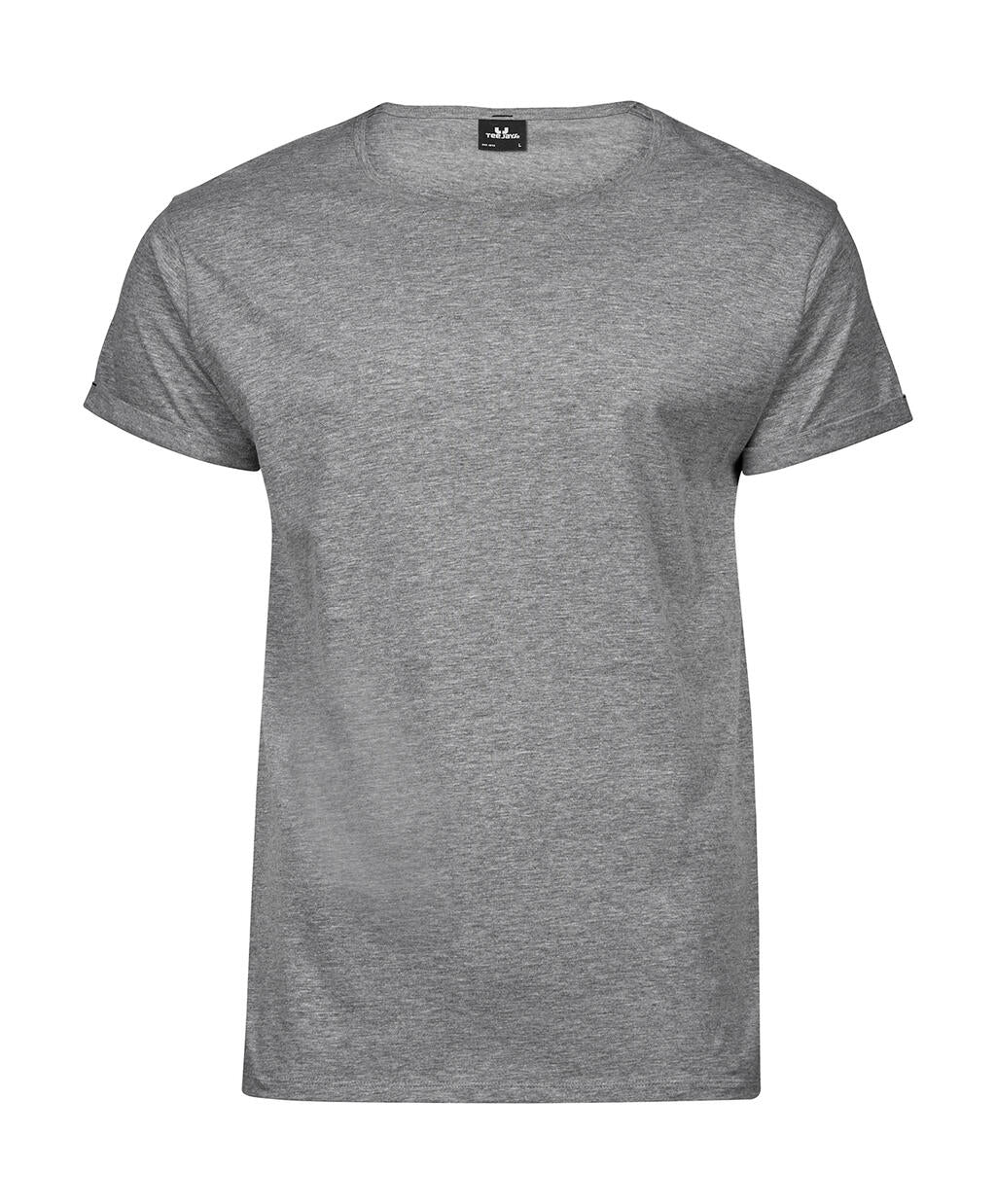 Roll-Up Tee in Farbe Heather Grey