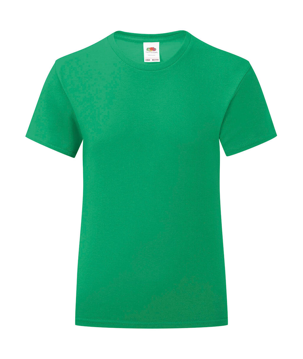 Girls' Iconic 150 T in Farbe Kelly Green