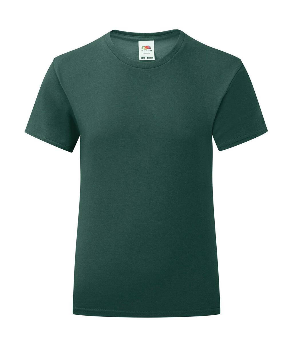 Girls' Iconic 150 T in Farbe Forest Green