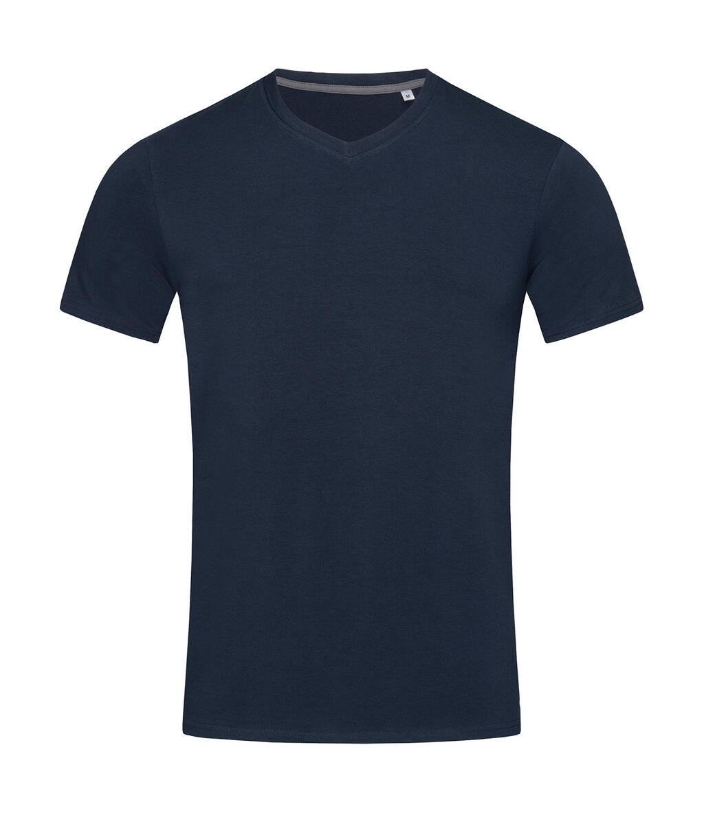 Clive V-Neck in Farbe Marina Blue