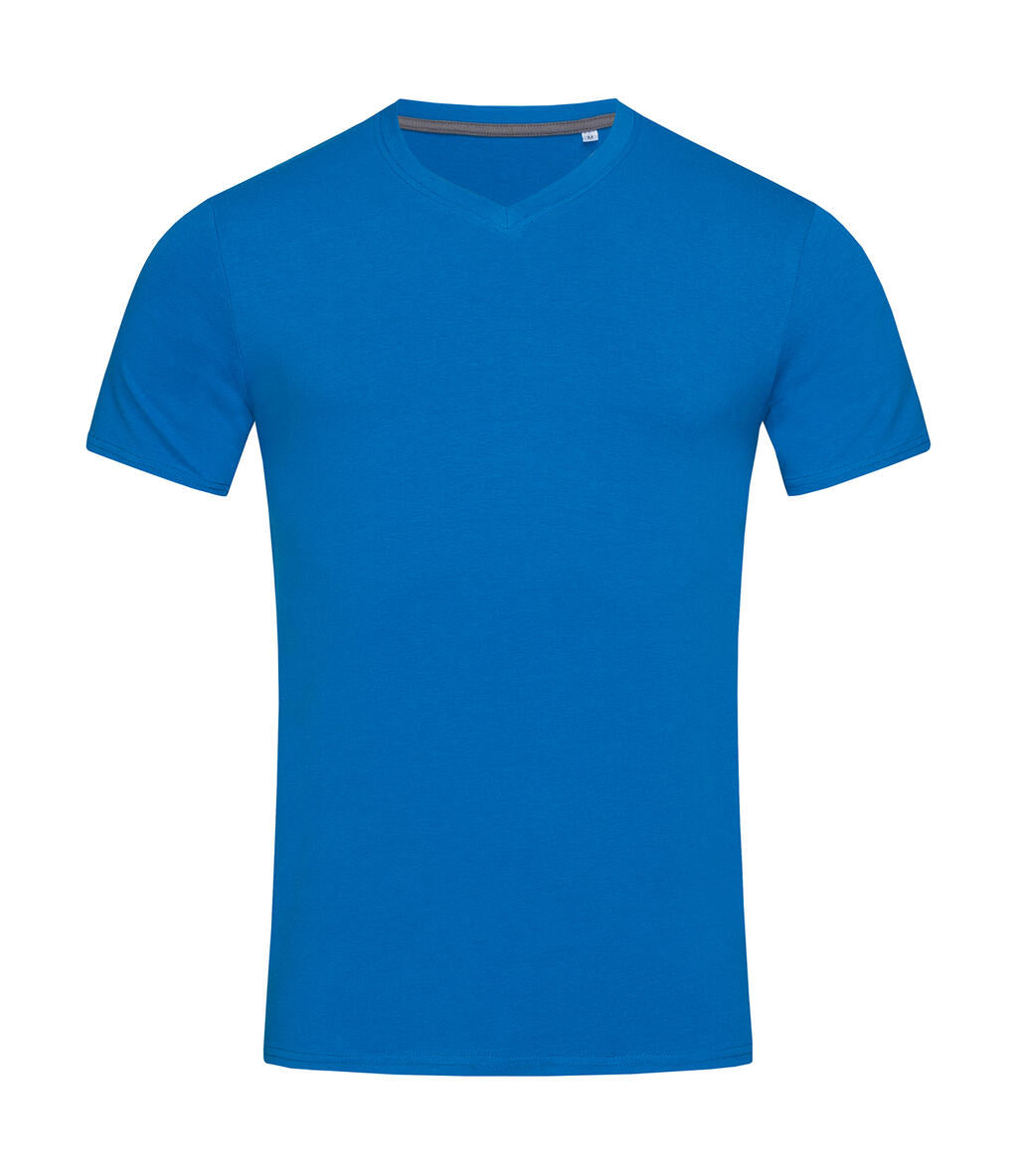 Clive V-Neck in Farbe King Blue