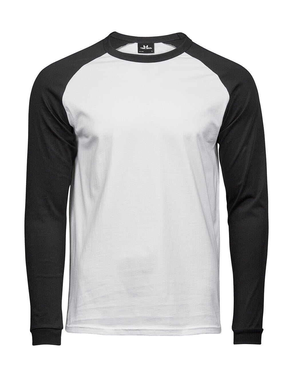Baseball Tee Long Sleeve in Farbe White/Black