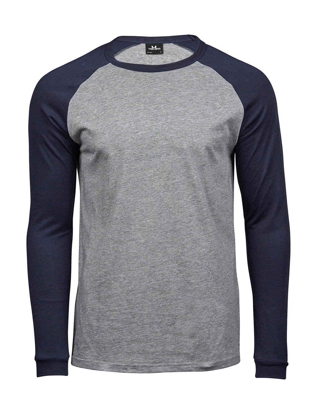 Baseball Tee Long Sleeve in Farbe Heather/Navy