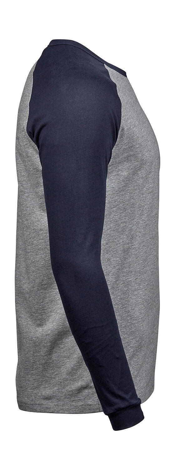 Baseball Tee Long Sleeve in Farbe White/Black