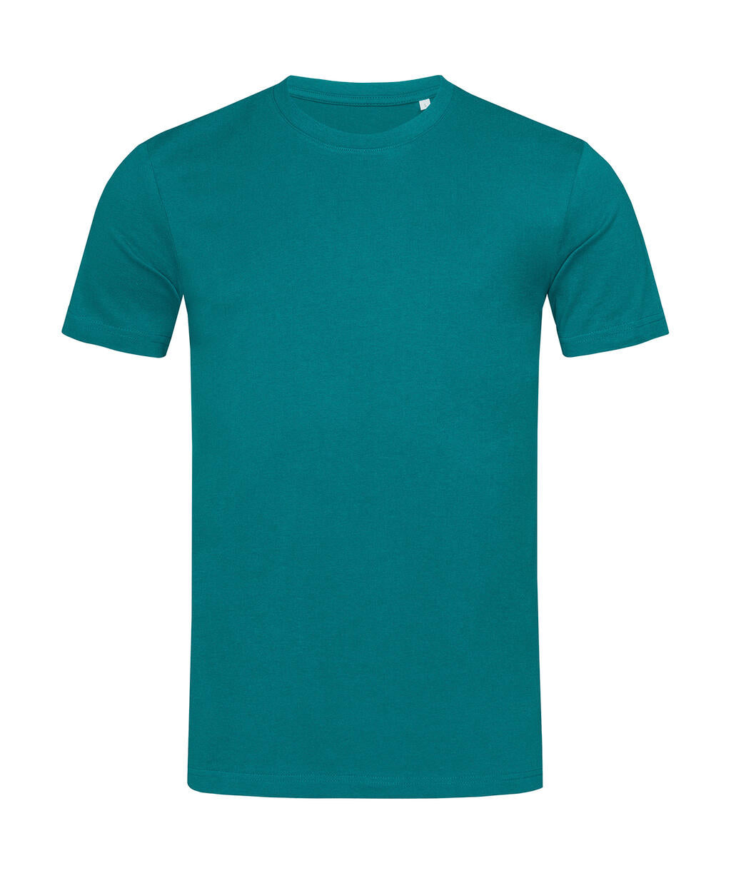 James Crew Neck Men in Farbe Pacific Blue