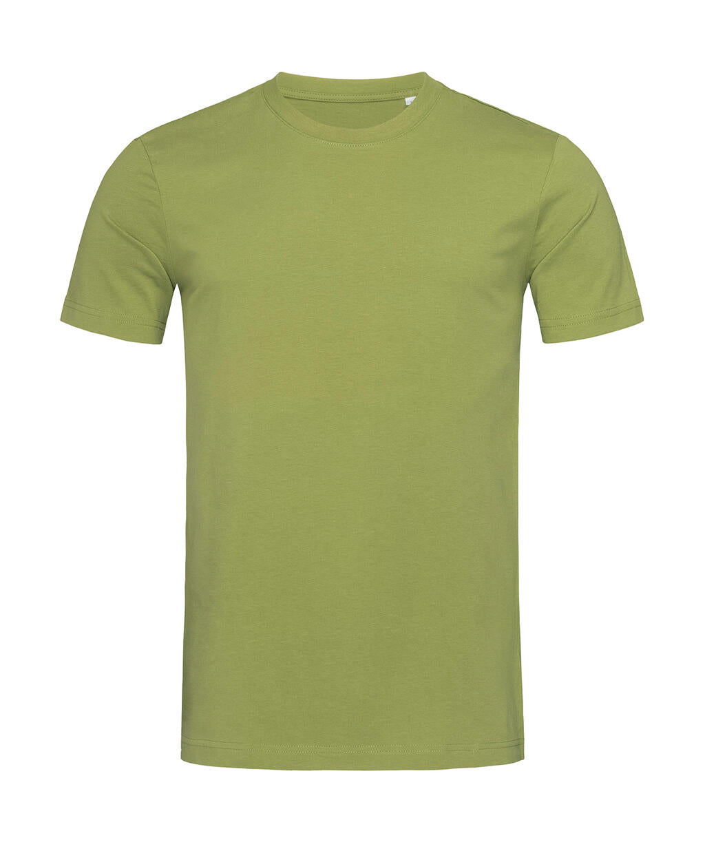 James Crew Neck Men in Farbe Earth Green