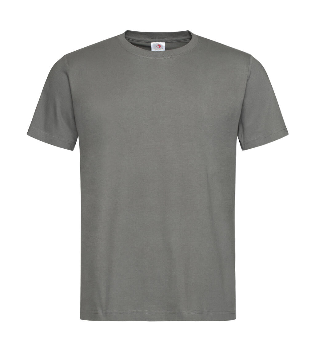 Classic-T Organic Unisex Crew Neck in Farbe Real Grey