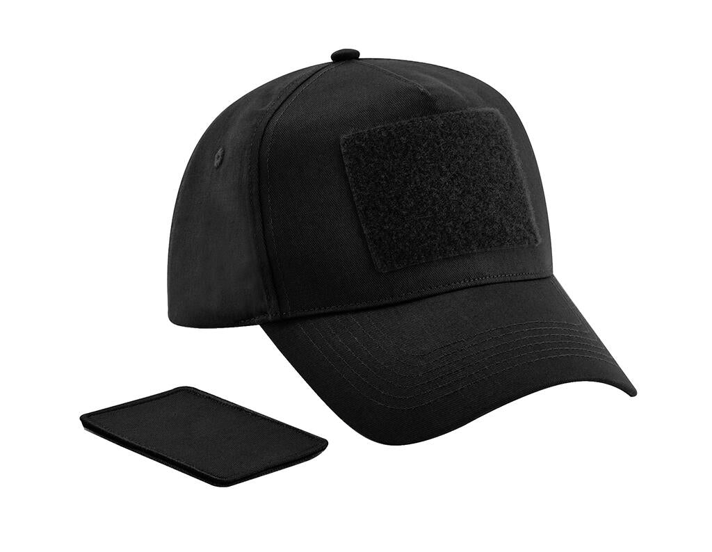 Removable Patch 5 Panel Cap in Farbe Black