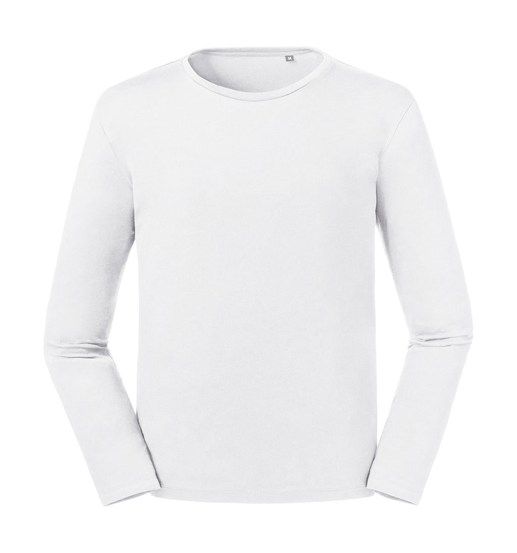 Men's Pure Organic L/S Tee in Farbe White