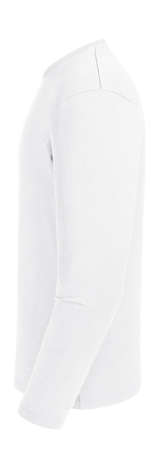 Men's Pure Organic L/S Tee in Farbe White