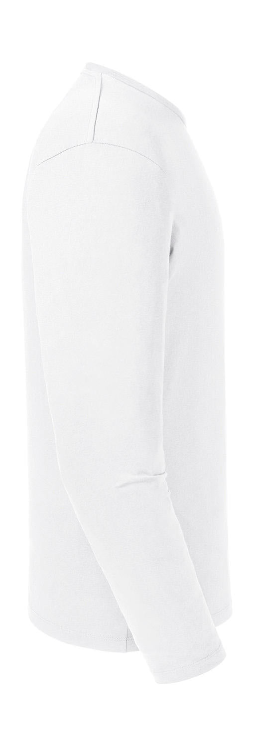 Men's Pure Organic L/S Tee in Farbe White