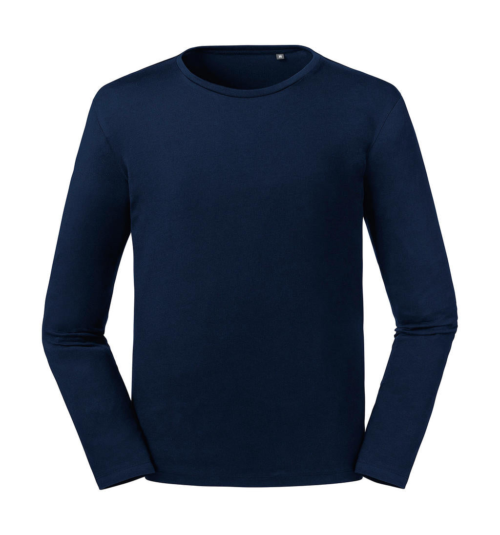 Men's Pure Organic L/S Tee in Farbe French Navy