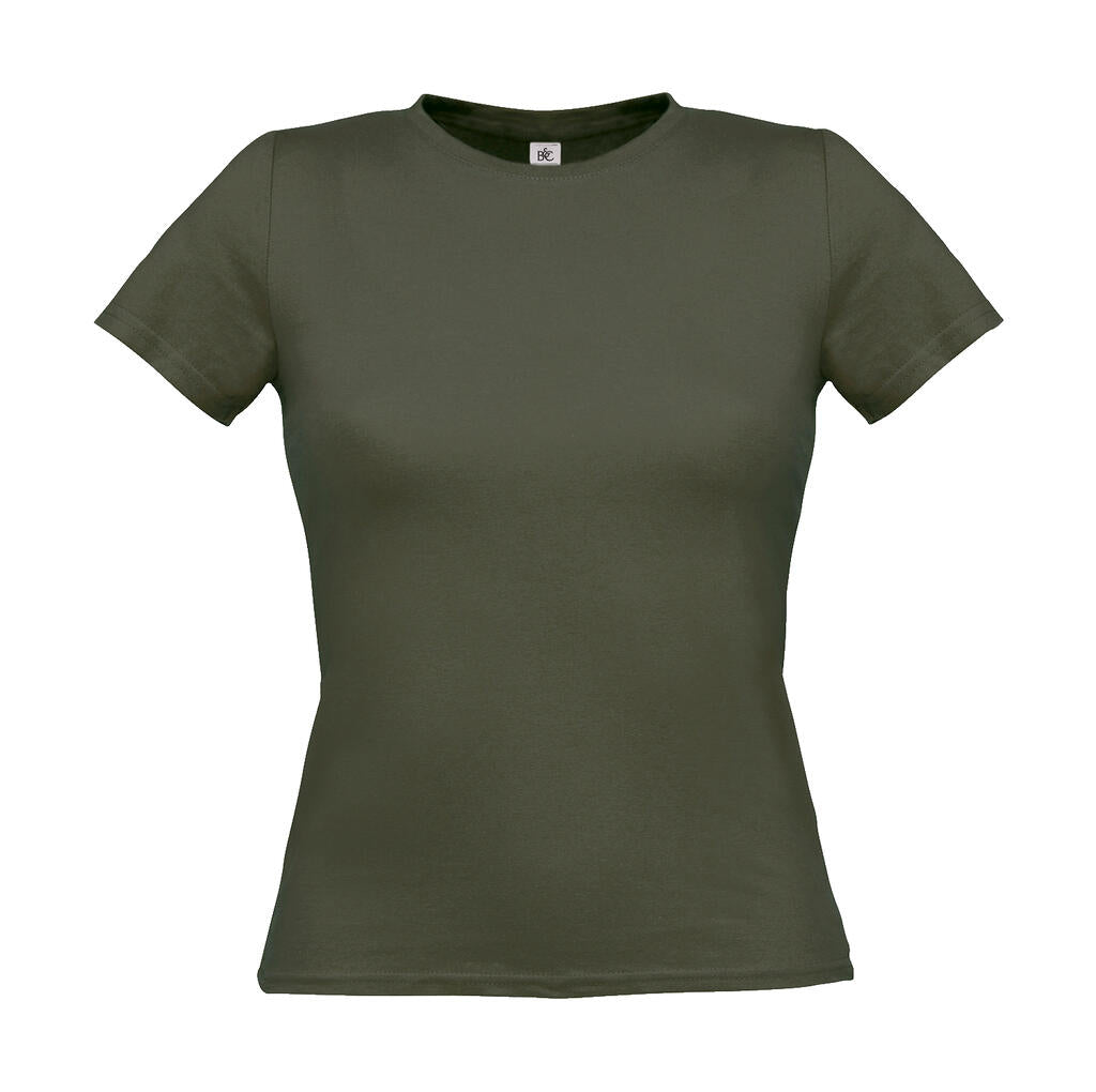 Women-Only T-Shirt in Farbe Khaki