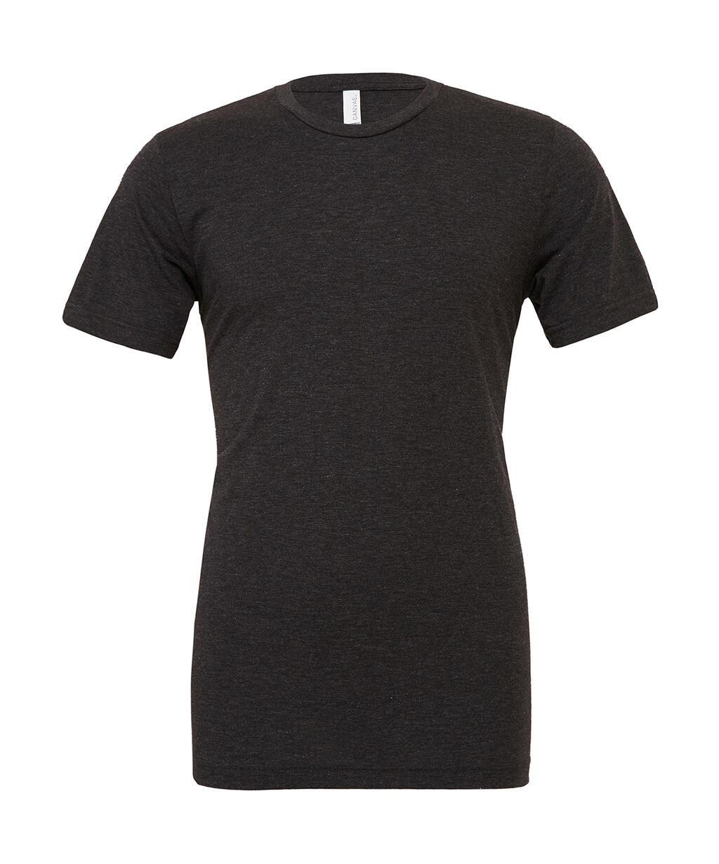 Unisex Triblend Short Sleeve Tee in Farbe Charcoal-Black Triblend