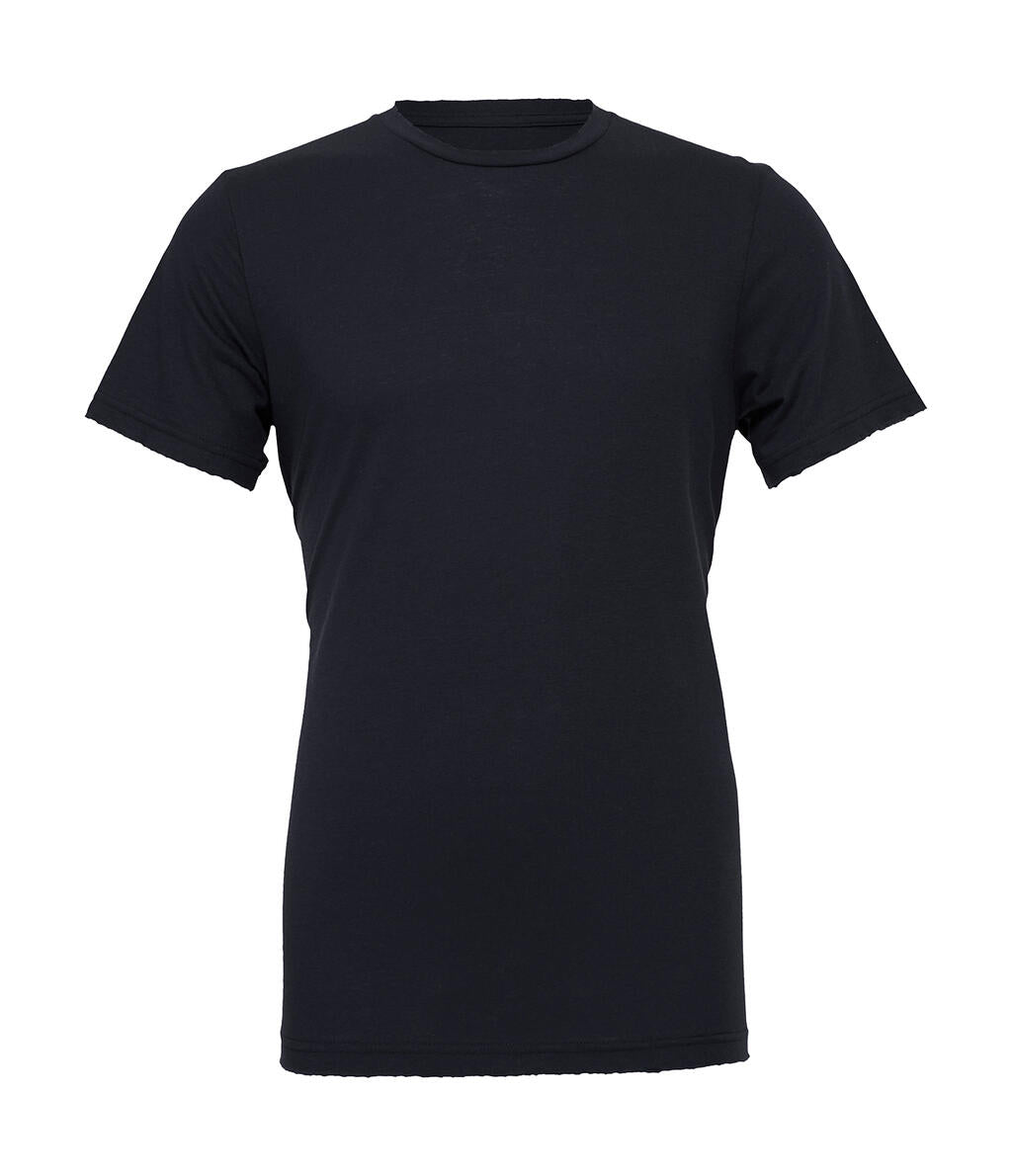 Unisex Triblend Short Sleeve Tee in Farbe Solid Navy Triblend