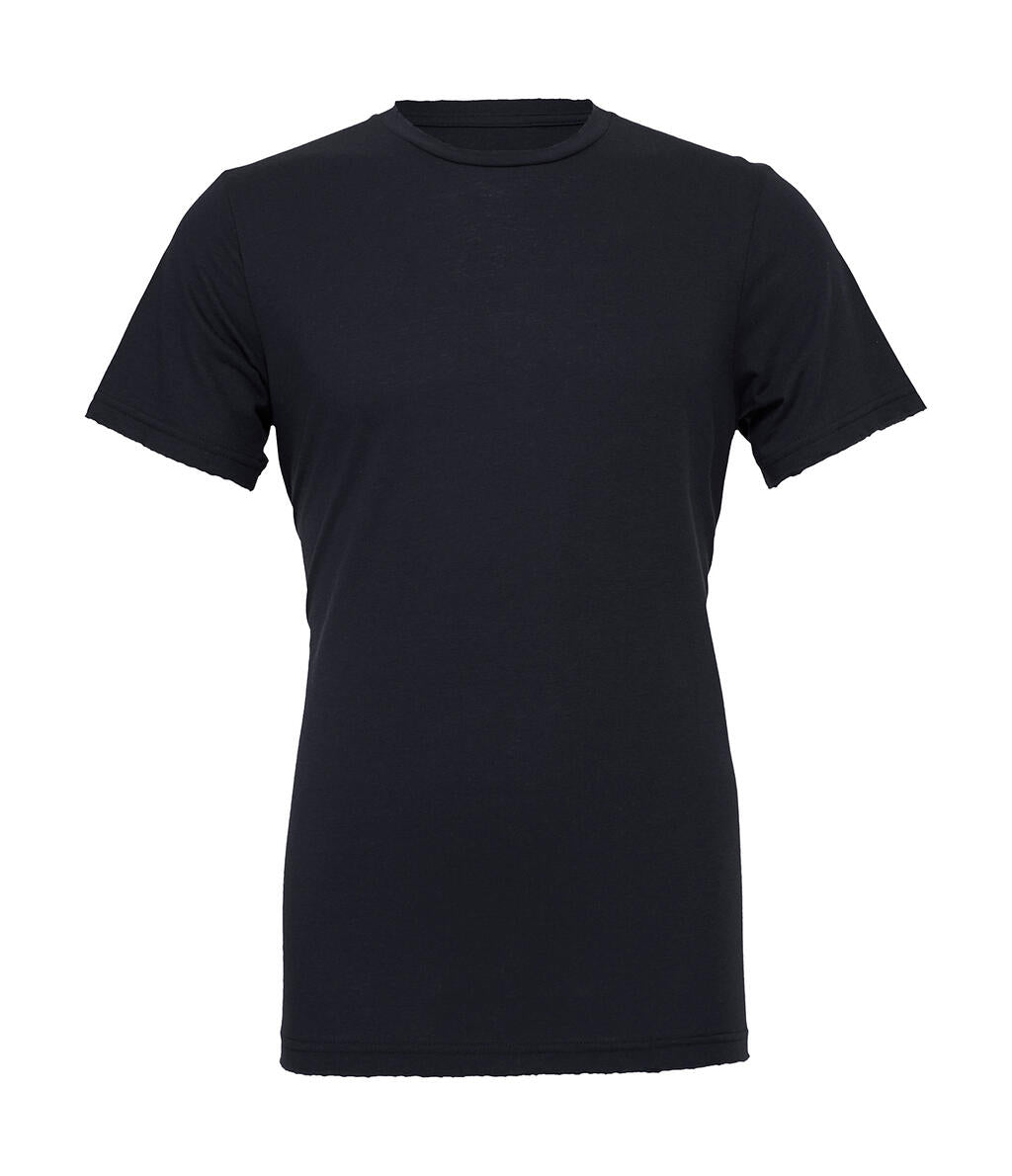 Unisex Triblend Short Sleeve Tee in Farbe Solid Navy Triblend