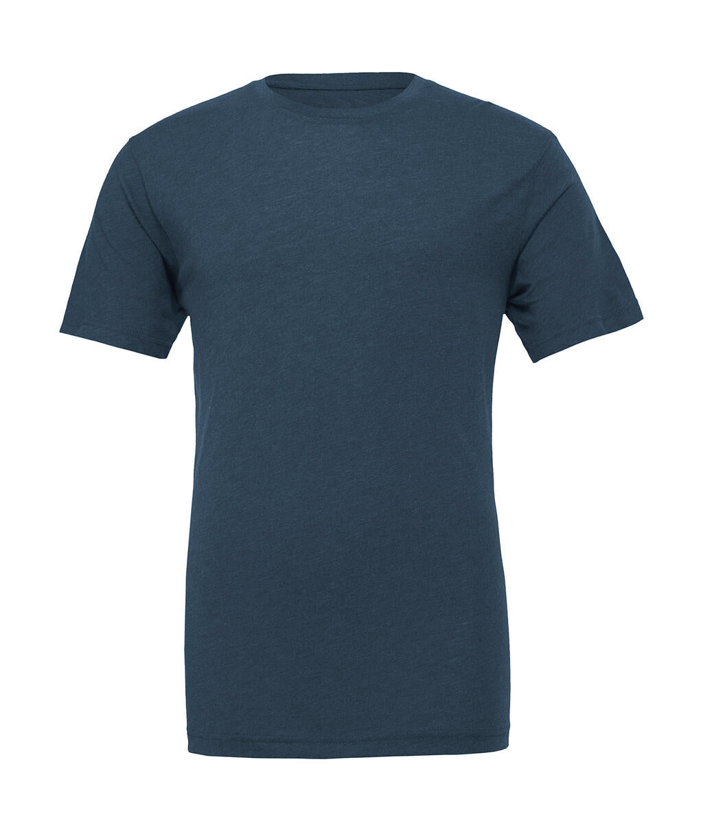 Unisex Triblend Short Sleeve Tee in Farbe Steel Blue Triblend