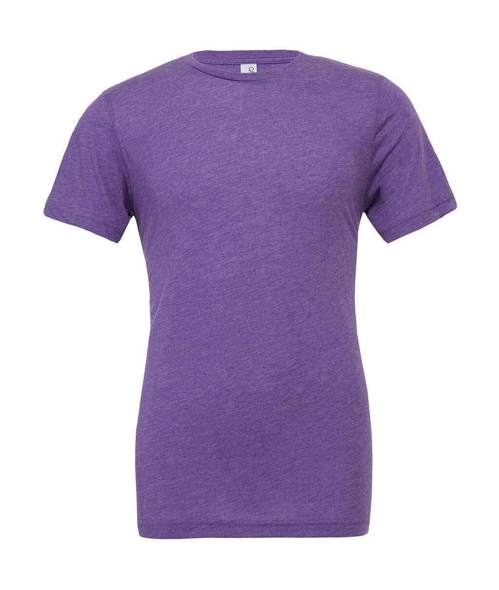 Unisex Triblend Short Sleeve Tee in Farbe Purple Triblend