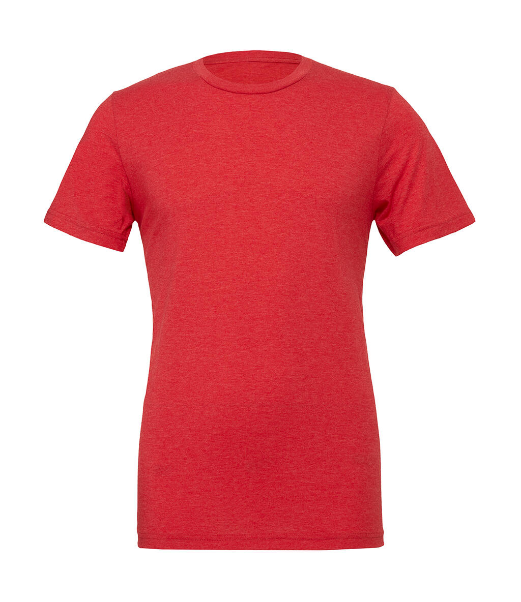 Unisex Triblend Short Sleeve Tee in Farbe Red Triblend
