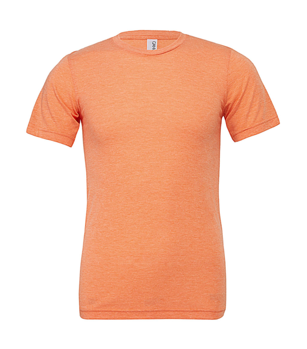 Unisex Triblend Short Sleeve Tee in Farbe Peach Triblend